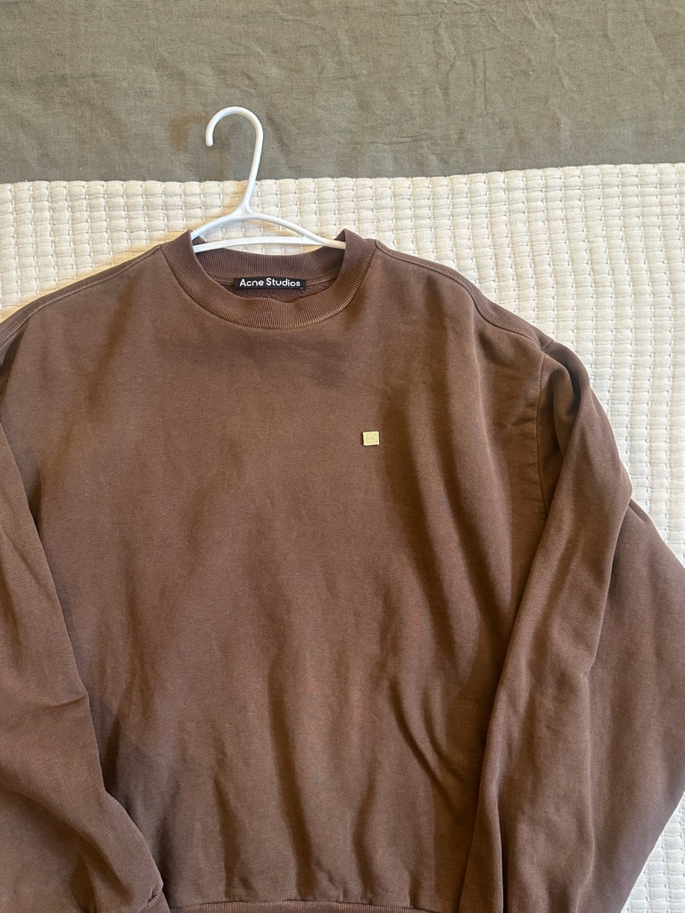 Acne Studios Brown Garment-Dyed Sweatshirt - Picture 5 of 6